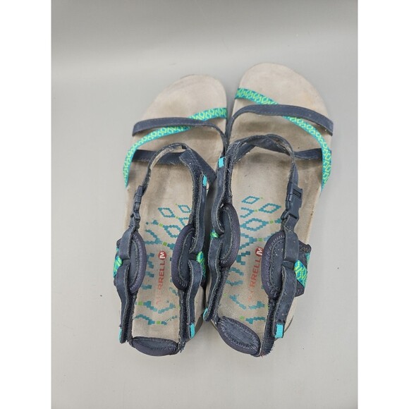 Merrell Terran Lattice II Sandals Blue Green Women's US Size 9 - Picture 5 of 7